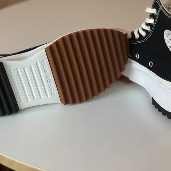 Converse Run Star Hike Hi Black Platform Sneakers - Picture 7 of 16